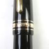 Great MONTBLANC fountain pen Meisterstck 149 White Star logo engraving Black gold 18K Used