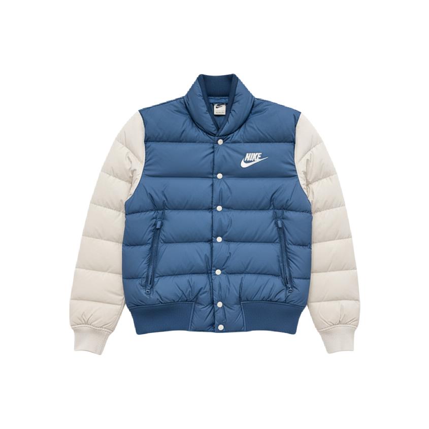 

Nike Comfortable Stand Collar Warm Sports Duck Down Puffer Jacket Men s Blue IB4499-415 S