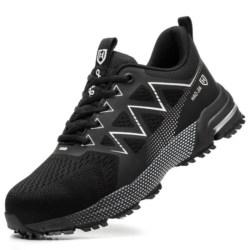 Anti-Slip Safety Shoes Men Steel Toe Shoes Puncture Proof Breathable Work Safety Boots Man Construction Work Shoes Male Sneakers