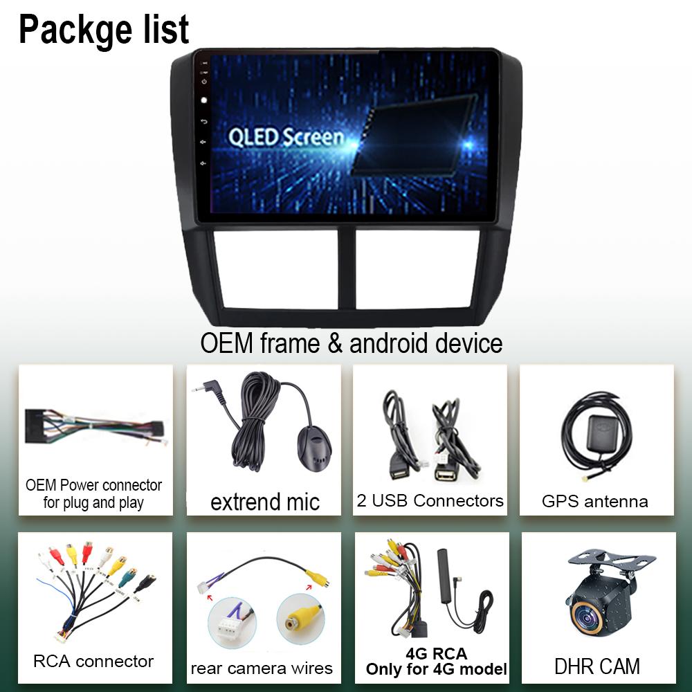 Android 13 Carplay Car Radio For Subaru Forester 3 SH 2007-2013 For Impreza GH GE 2 Din Multimedia Player Carplay Auto Stereo