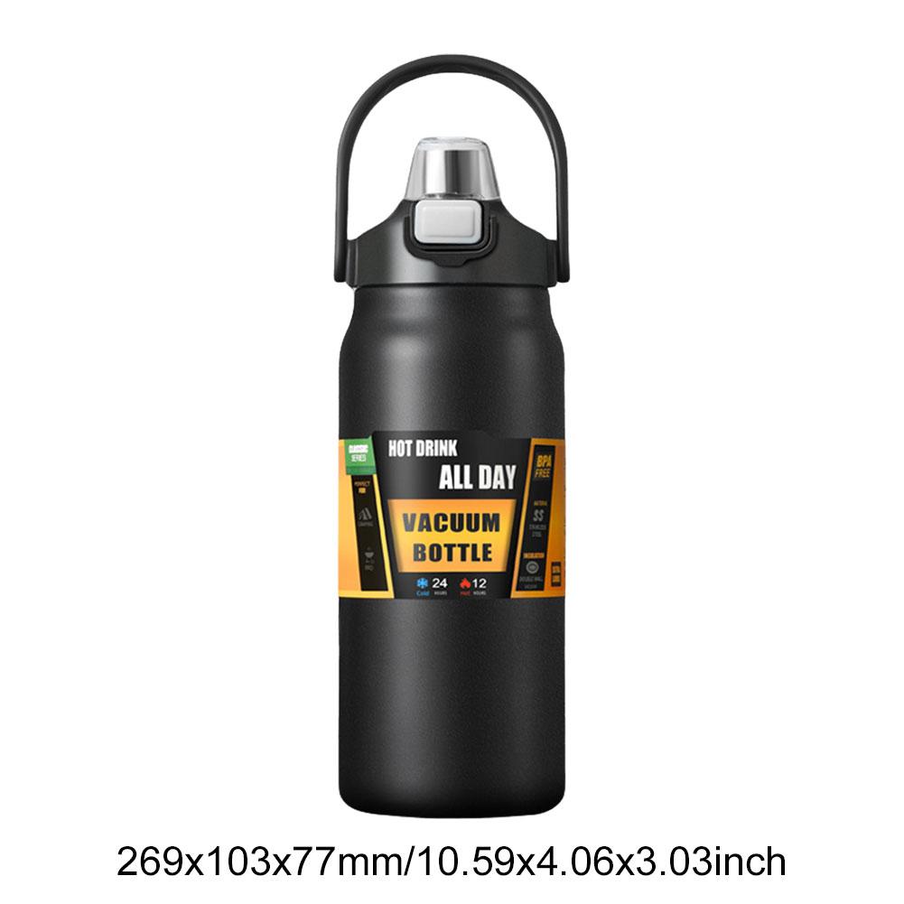 1200ml Insulated Bottle Stainless Steel Cold and Hot Water Bottle Wide Mouth Opening Portable Tumbler for Outdoor Travel