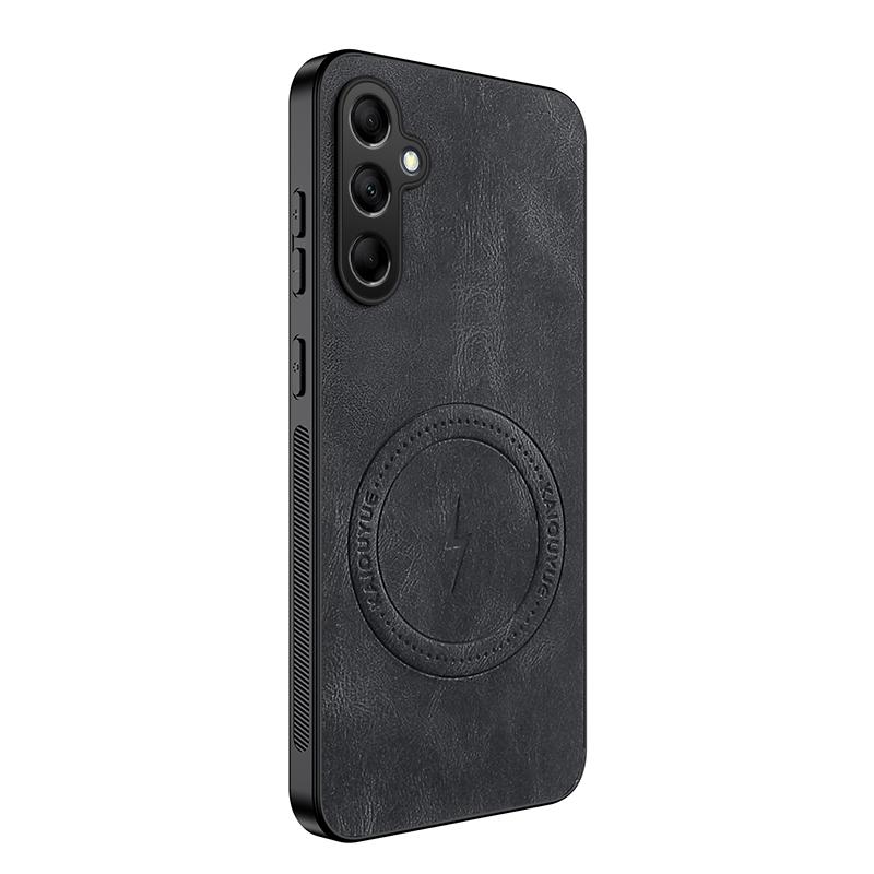 S24 Plus Luxury Cortex Leather Phone Case For Samsung Galaxy S24 Ultra Shockproof Silicone Soft Magnetic Protection Cover S24 FE