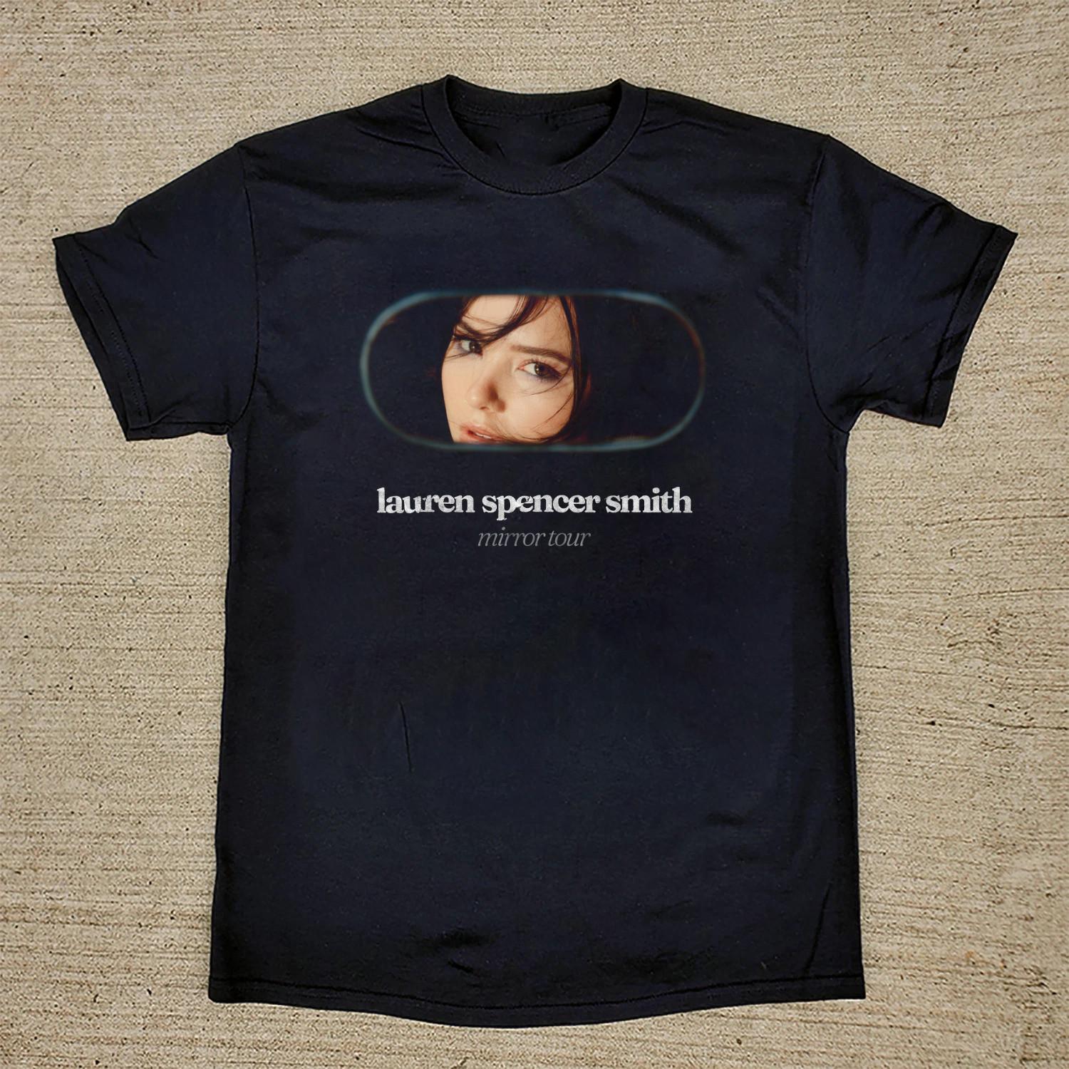 Lauren Spencer Smith Mirror Tour Black Cotton Shirt Full size S-5XL CL160 L