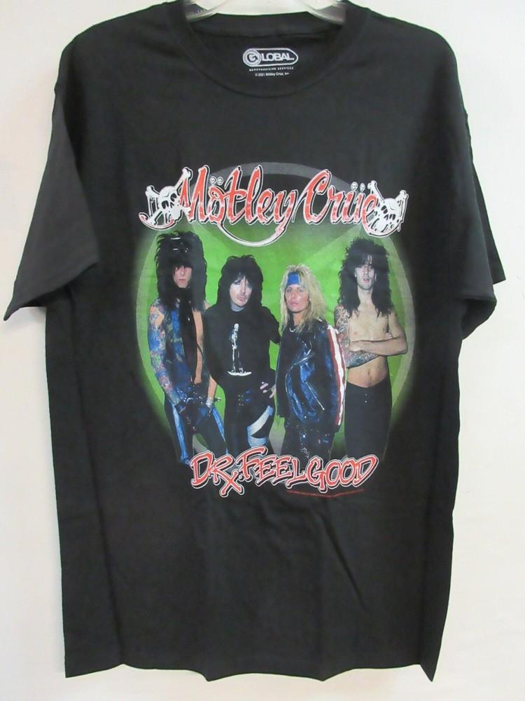 MOTLEY CRUE OFFICIAL MERCH 2021 GREEN CIRCLE BAND CONCERT MUSIC  LARGE Unisex T-Shirt XXXL