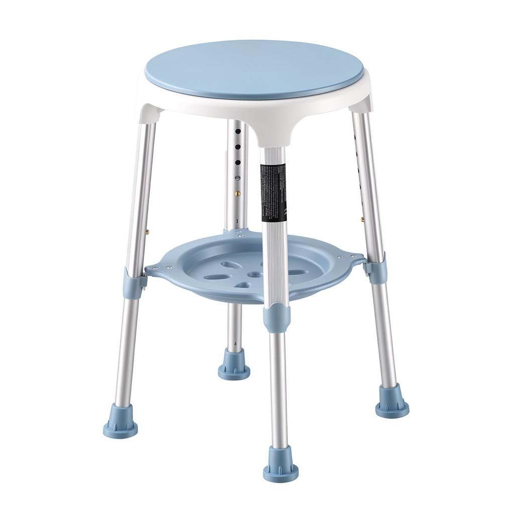 VEVOR Swivel Shower Chair 360 Degree, Height Adjustable Bath Seat for Inside Showers or Tubs