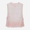Thursday Island Floral Embroidery Mesh Sleeveless Blouse T264mbl284w
