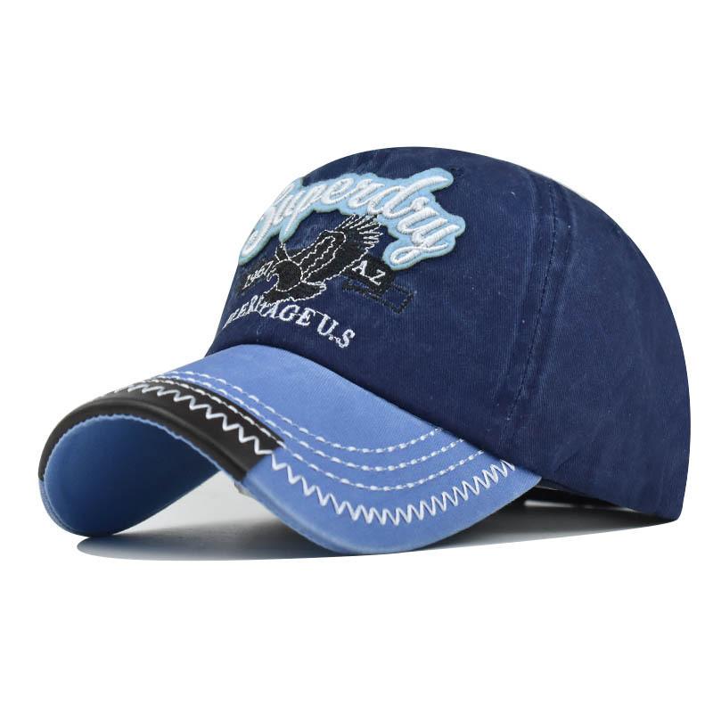 Classic Eagle Embroidered Cotton Baseball Cap With Adjustable Fit For Men Women