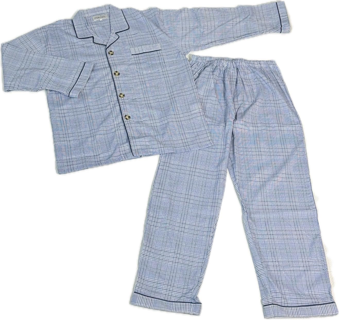 

Trust Map Long Sleeve Pajamas with Large Willow Summer Front Opening Suitable for Nursing and Senior Men s Buttons, Fabric, Wear, 100% Cotton, [Men s,