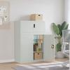 VidaXL Light Grey Filing Cabinet 90x40x130 Cm Steel, File Cabinet, Storage Cabinet, Office Cabinet, Cabinet of 3188317
