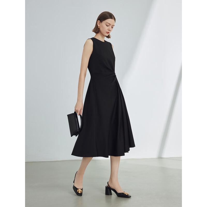 Langzi Elegant Sleeveless A-Line Midi Dress