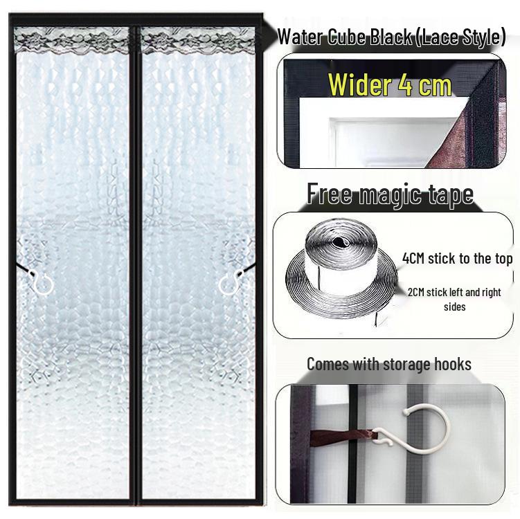 Changhong Magnetischer Türvorhang: Winddicht, Warm, Kälteisolierend, Ölrauchdicht, Bohrerfreie Montage.