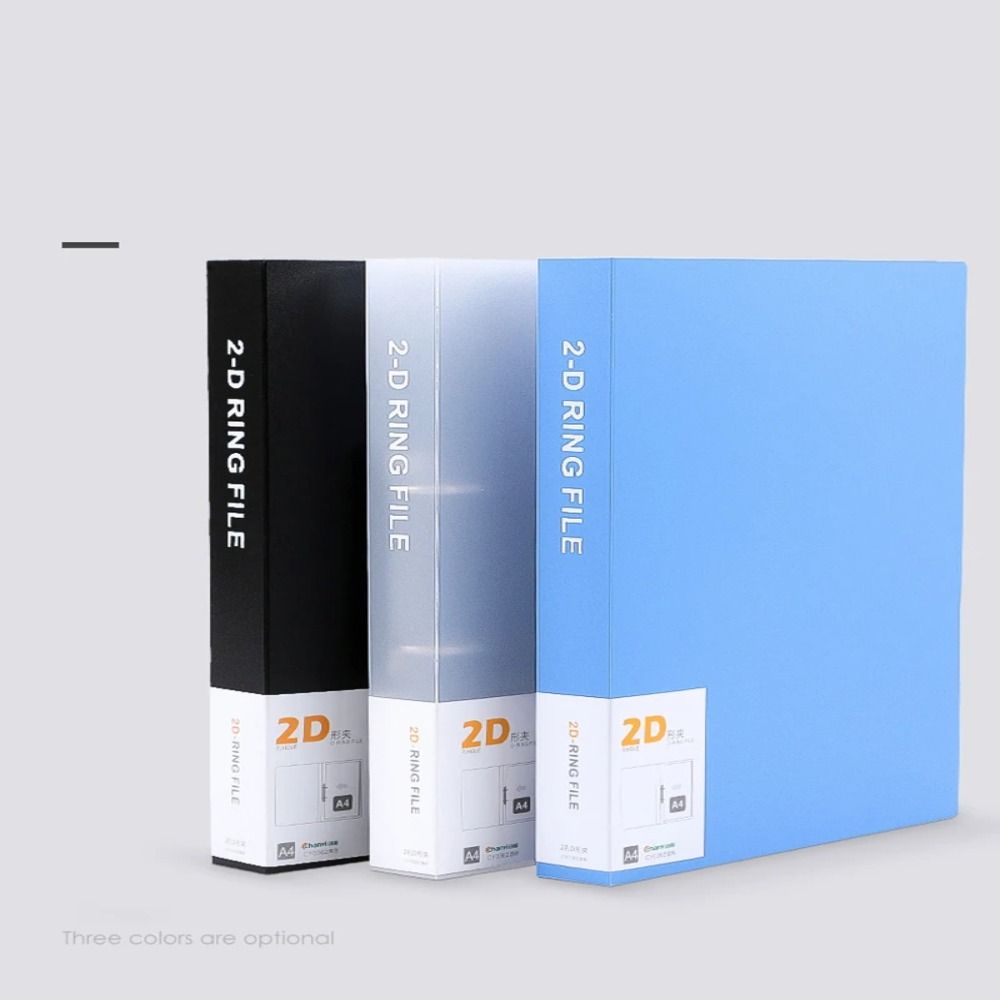 2 Holes Transparent Folder Office Document Lever Arch File Practical Binder File Folder