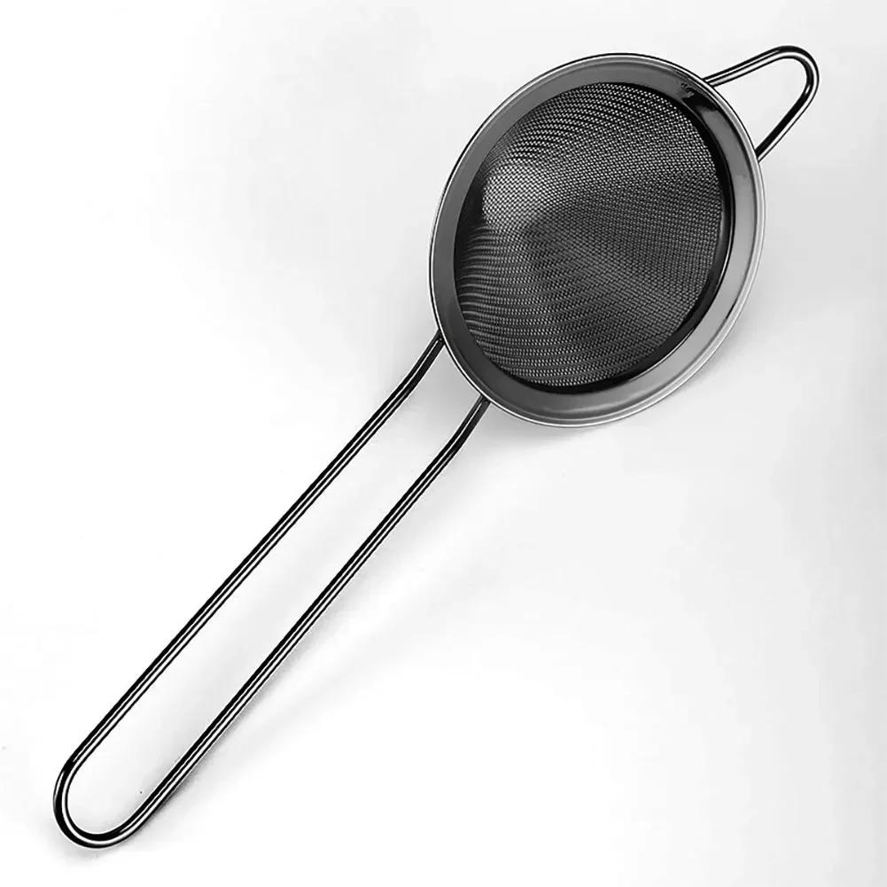 1PC Cocktail Strainer Stainless Steel Tea Strainers Conical Food Strainers Fine Mesh Strainer Practical Bar Strainer Tool Filter