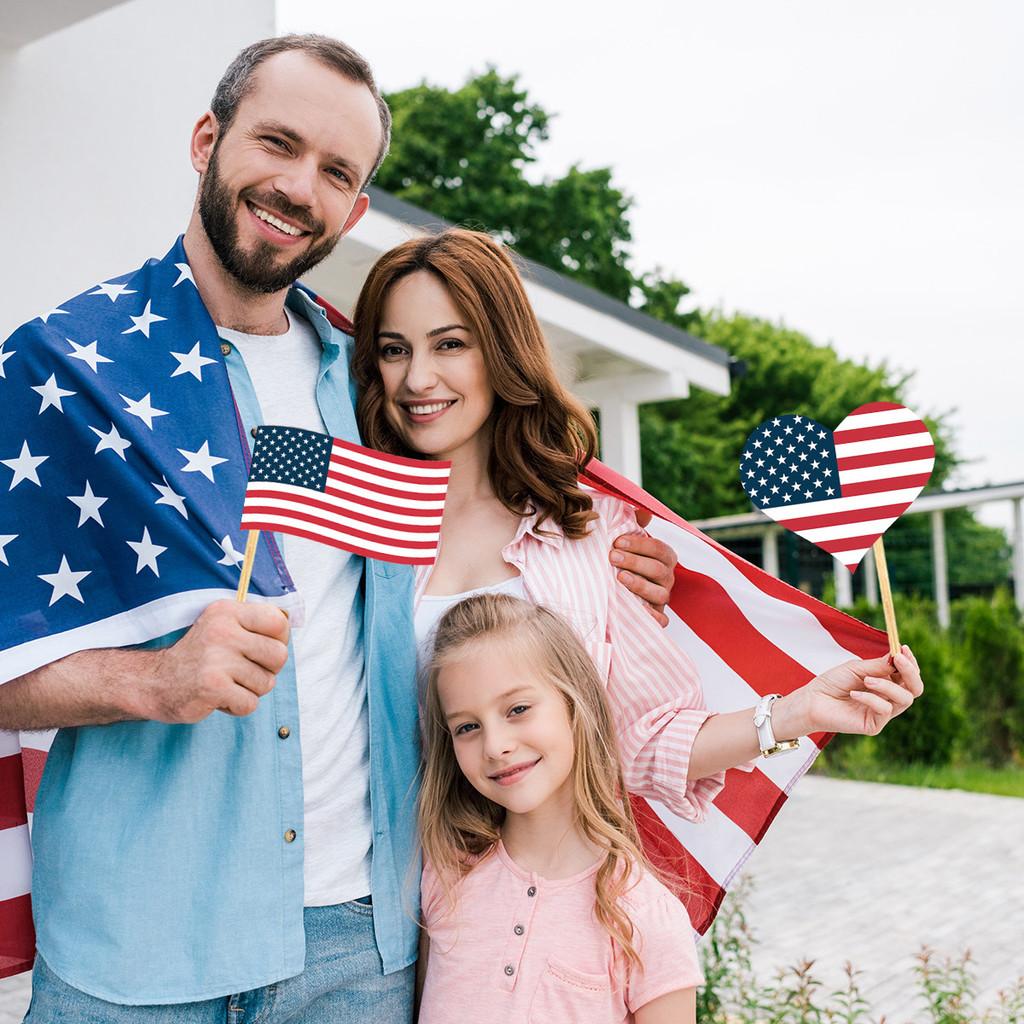 American Independence Day Photo Props Set With 20 Paper Party Decorations For Celebrations