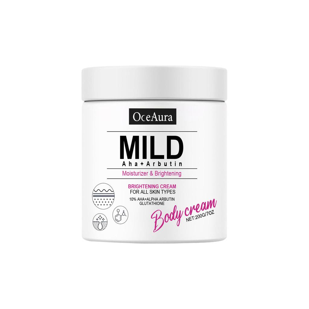 Body Brightening Oceaura Cream Hydrating Exfoliating Lotion For Silky Skin Soft