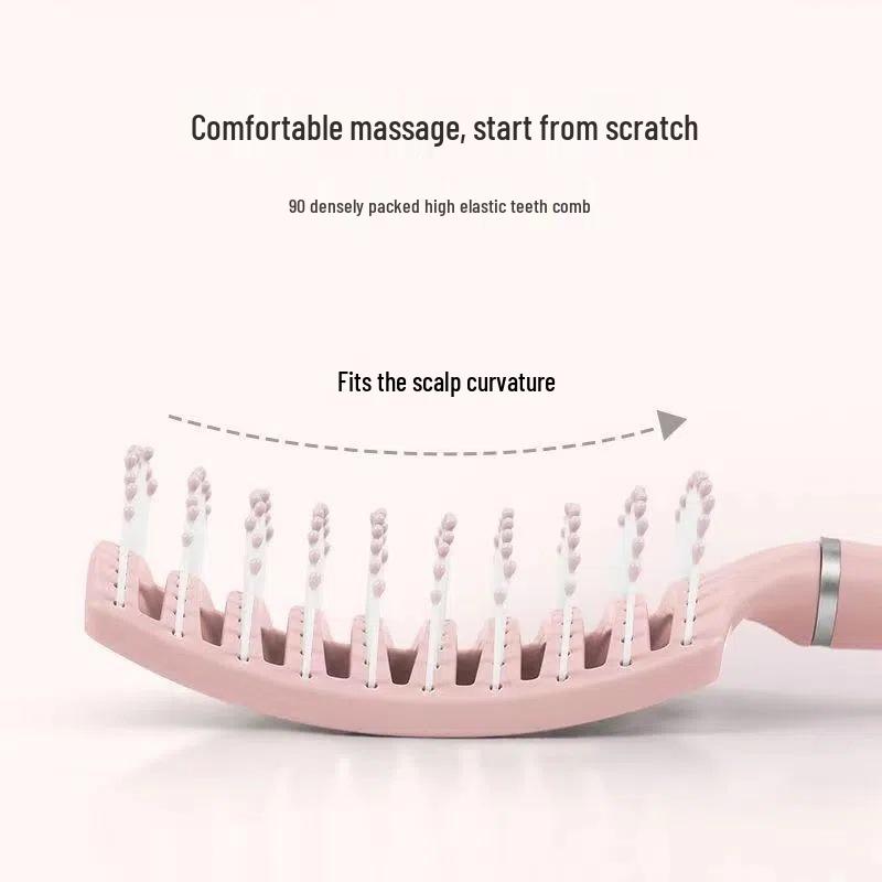 Portable Women's Styling Comb Set: Massage Paddle, Fluffy Curling, Slicked Back, Air Cushion.