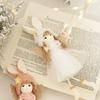 2pcs Christmas Decorations Cute Angel Girl Doll Christmas Tree Pendant Christmas Supplies Plush Material