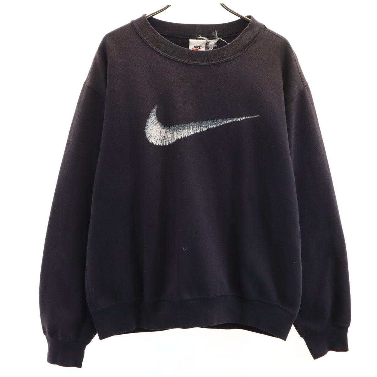 

Nike 90-е 00-е Белый ярлык Старый Тренировочный лонгслив Угольный свитшот Женский Б/У