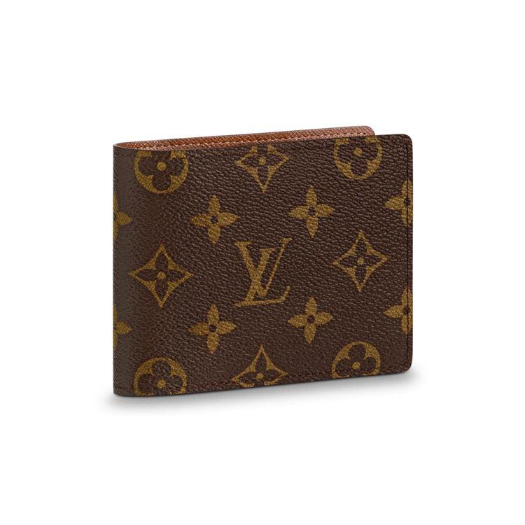 

Louis Vuitton Multiple Класичний гаманець з канви Monogram та шкіри Чоловічі гаманці Коричневий M60895 Gift Set(Basic Set+Box+Shopping Bag)