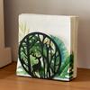 Portatovaglioli a Forma di Cervo da Tavolo Animale Foresta Albero Dispenser di Carta Rotondo Metallo Rustico Portatovaglioli di Stoffa per Cucina Fattoria Ristorante
