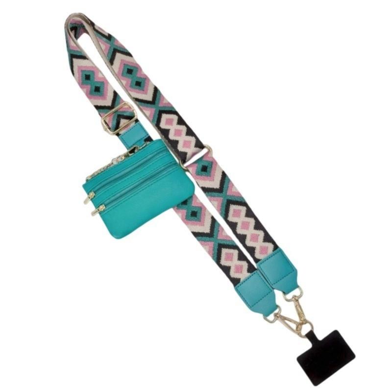 

Crossbody Lanyard Clip and Go Strap Adjustable Belt with Wallet Phone Strap Holder Neck Shoulder Lanyard for Girl Women
