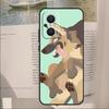 Cartoon German Shepherd Dog Cover For OPPO Reno 14 13 11 10 Pro 12F 11F 13F 14F 7 8 Lite OPPO Find X6 X5 X8 X9 Pro Case