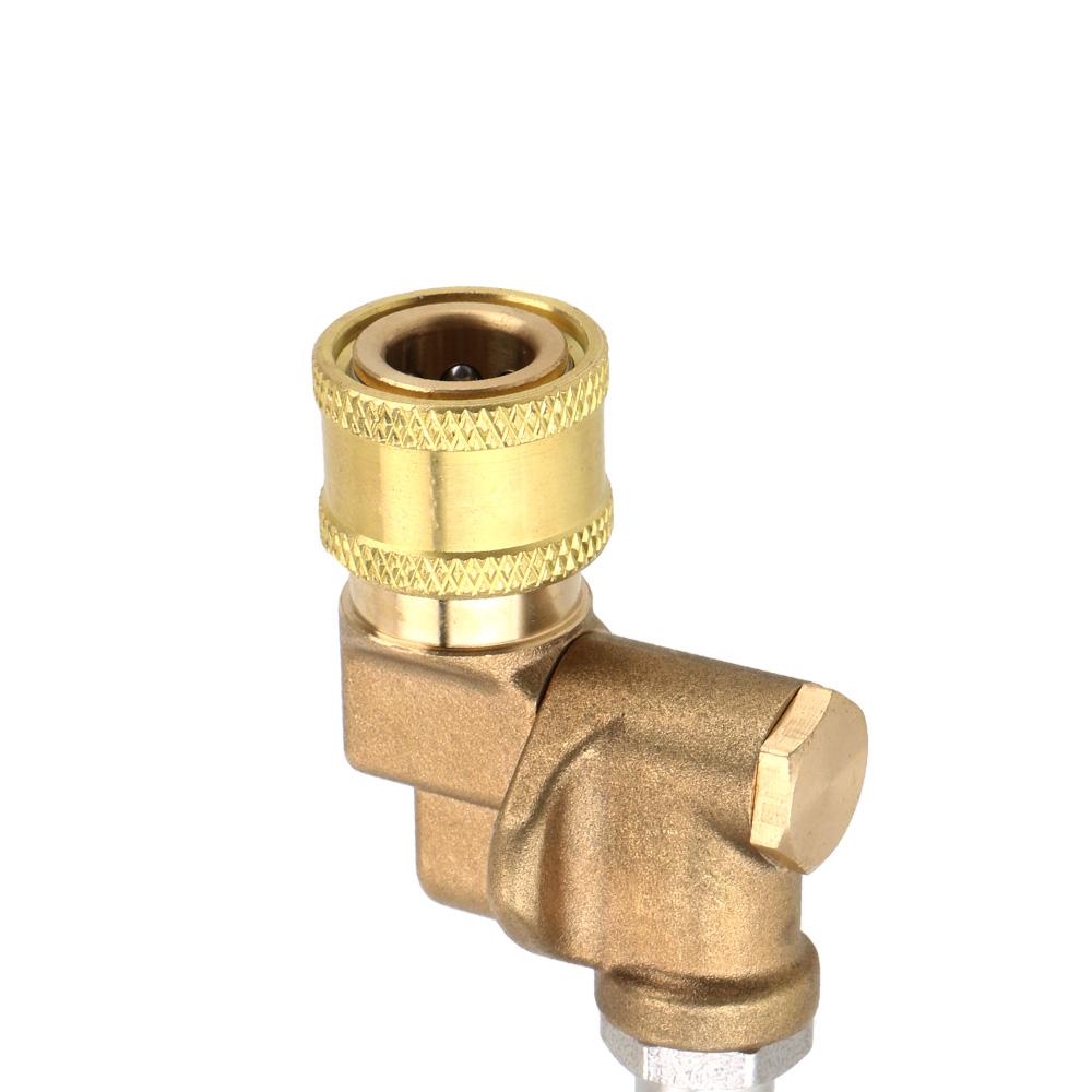 Auto-Hochdruckreiniger-Zubehör, Turbo-Düsen-Sprühgerät für Hochdruck-Wasserpistole, für Schnellkupplung, drehbare Schwenkkupplung, Jet-Sprühgerät