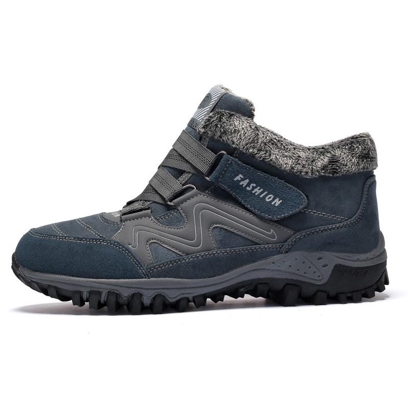 Boots for Men Couple Winter with Fur  Warm Snow Boots WoMen Winter Work Casual Shoes Sneakers High Top Ankle Hiking Boots