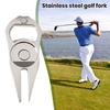 Zinc Alloy Golf Divot Repair Tool Bottle Opener Magnetic Ball Marker Holder Metal Green Fork Tool Golf Accessories Men Women Golfer Enthusiasts Gift