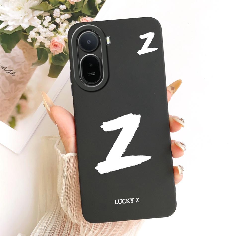 For Xiaomi Redmi A7 Pro 2026 Lucky Initial Letter Phone Case For Redmi A7Pro Soft Silicone Cases Bumpers
