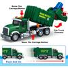 Garbage Truck Toys for Boys Powered Push Car with Lights & Sounds Trash Sorting Model Car Building Toy Set with Garbage Cans