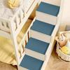 NonSlip Stair Step Mat, Diatomaceous Earth Mud, Kids Bunk Bed Step, Soft and Absorbent Haze Blue