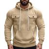 Pullover Men's Warm Hoodie Winter Multi-pocket Hoodie Long-sleeved Hooded Shirt Casual Hoodie Street Style Hoodie Men's Comfortable Winter Sweater