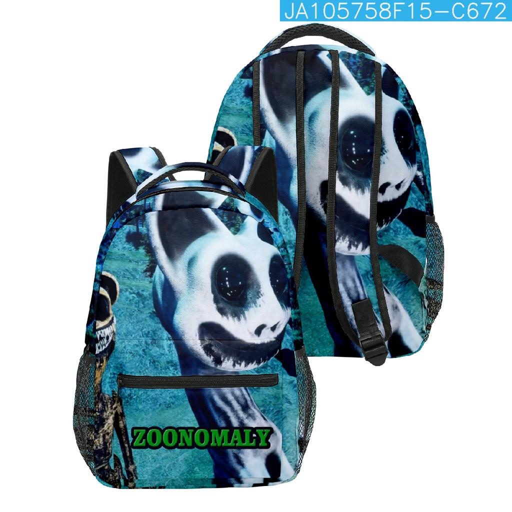 Cartoon Popular Funny Zoonomaly student Bookbag Notebook Backpacks 3D Printed Oxford Waterproof Boys/Girls Travel Backpacks