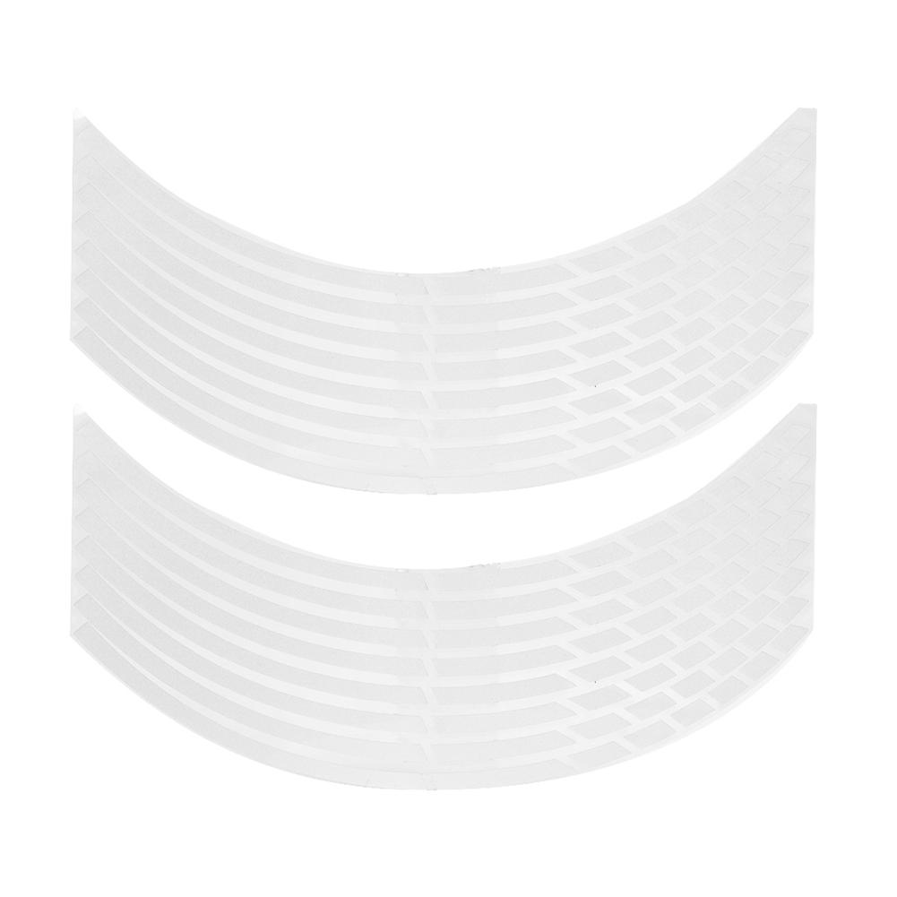 16pcs Bike Motorcycle 16 18inch Reflective Wheel Strip Stickers Decoration Accessory
