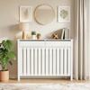 93 X 119cm Rustic Look Radiator Cover White