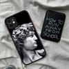 Rebellious Style Sculpture Of David Phone Case For IPhone 14 X XR XS 7 8 Plus 11 12 13 Pro MAX 13mini Matte Shockproof Case