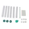6PCS Plastic Moss Poles for Monstera Small Medium Climbing Plants 10 Inch Stackable Plant Support