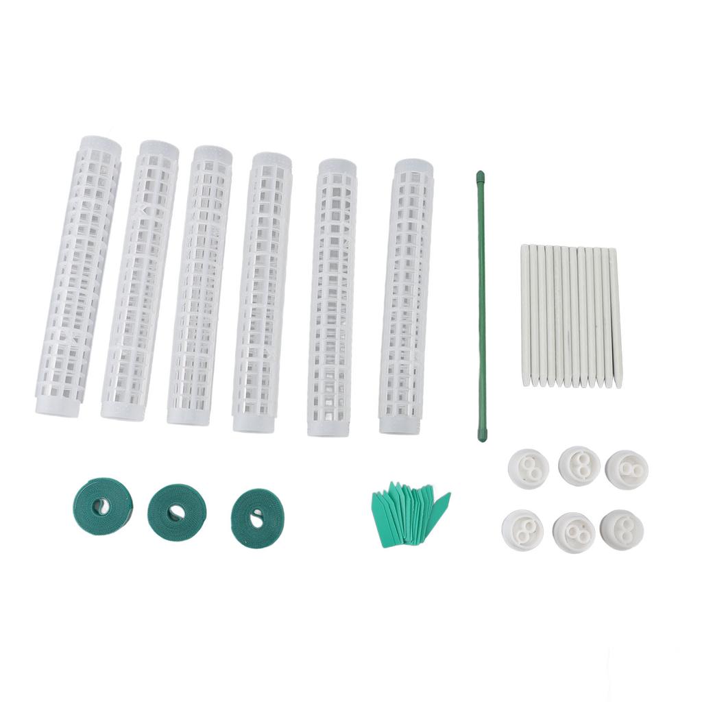 6PCS Plastic Moss Poles for Monstera Small Medium Climbing Plants 10 Inch Stackable Plant Support