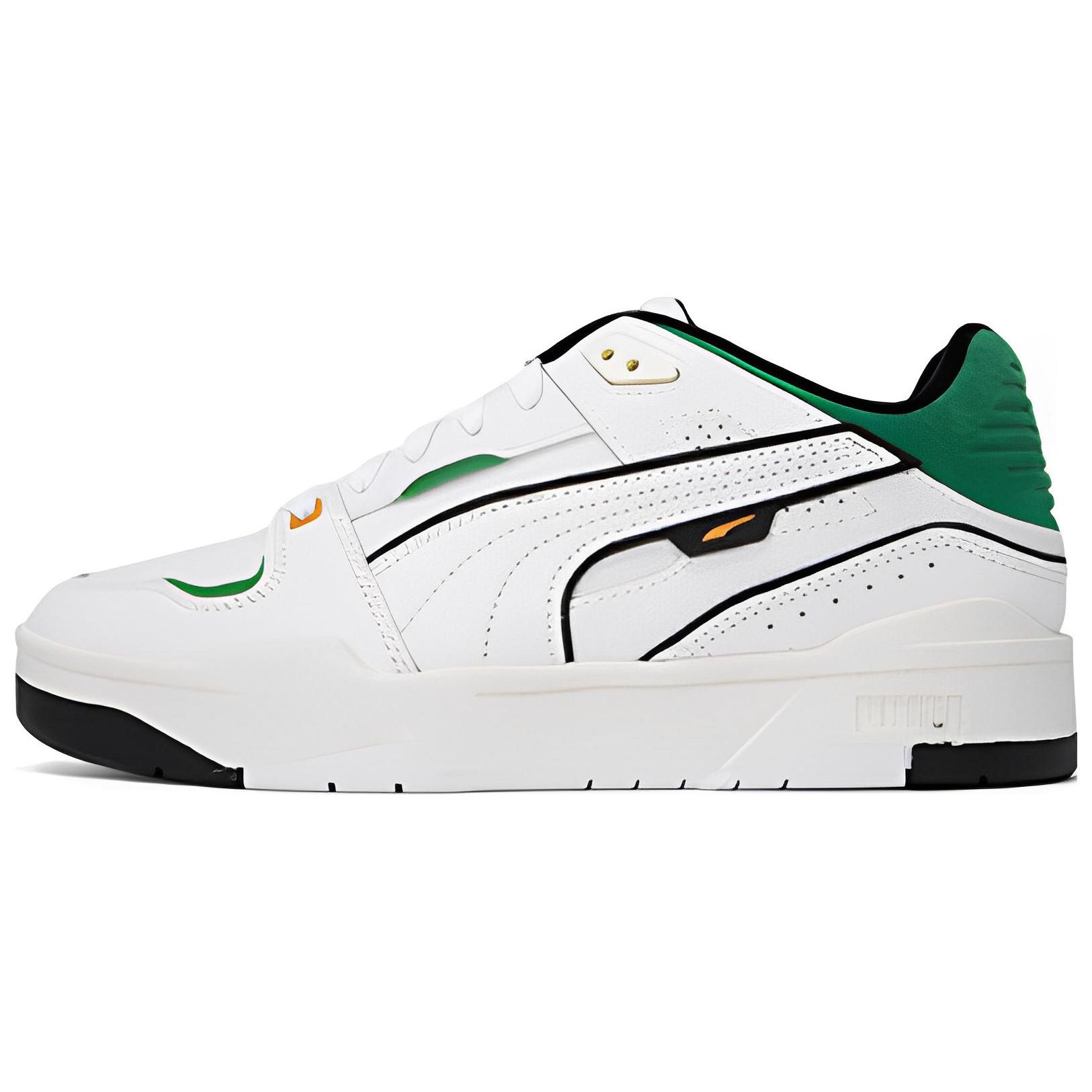 PUMA Slipstream Bball Unisex White Green 393266-01 EU 35.5