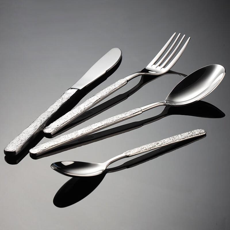 Qianxing Marble Pattern 304 Stainless Steel Dinner Knife Set