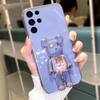 For Galaxy S26 Ultra Plus Case Soft Electroplated Quicksand Hourglass Pellet KWAS Bear silicone shockproof Protector Smooth