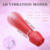 2 IN 1 Electric Vibrating Nipple Toys Adult Sex Toys for Women, G Spot Vibrator Women Sex Toys with 10 Vibration Modes