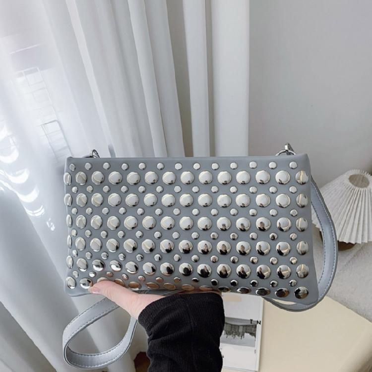 Crossbody Bags for Women Leather Crossbody Purses Punk Rivets Handbags Shoulder Bag Soft Pu Leather Shoulder Bag Gifts