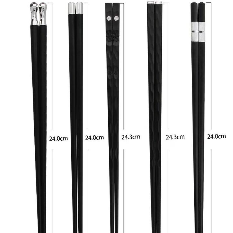 Premium Anti-slip Alloy Chopsticks Set