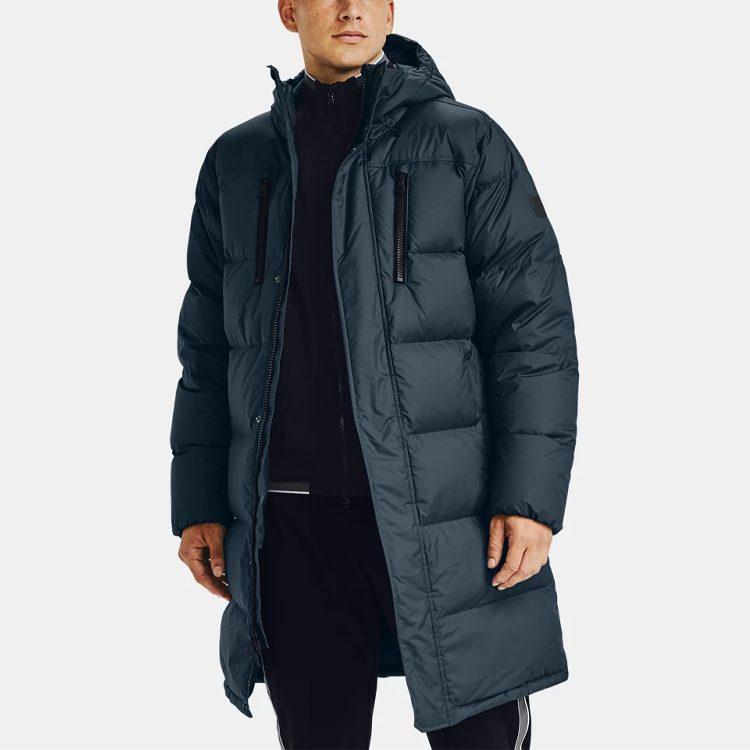 Under Armour Sportstyle Down Jackets Men's Dark Blue Hooded Moderate Other 1355855-467