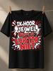 Ik Hoor Je Wel Maar Ik Luister Niet Red And Comic Burst With Speech Shapes Stars And Lightning Unisex All TShirt