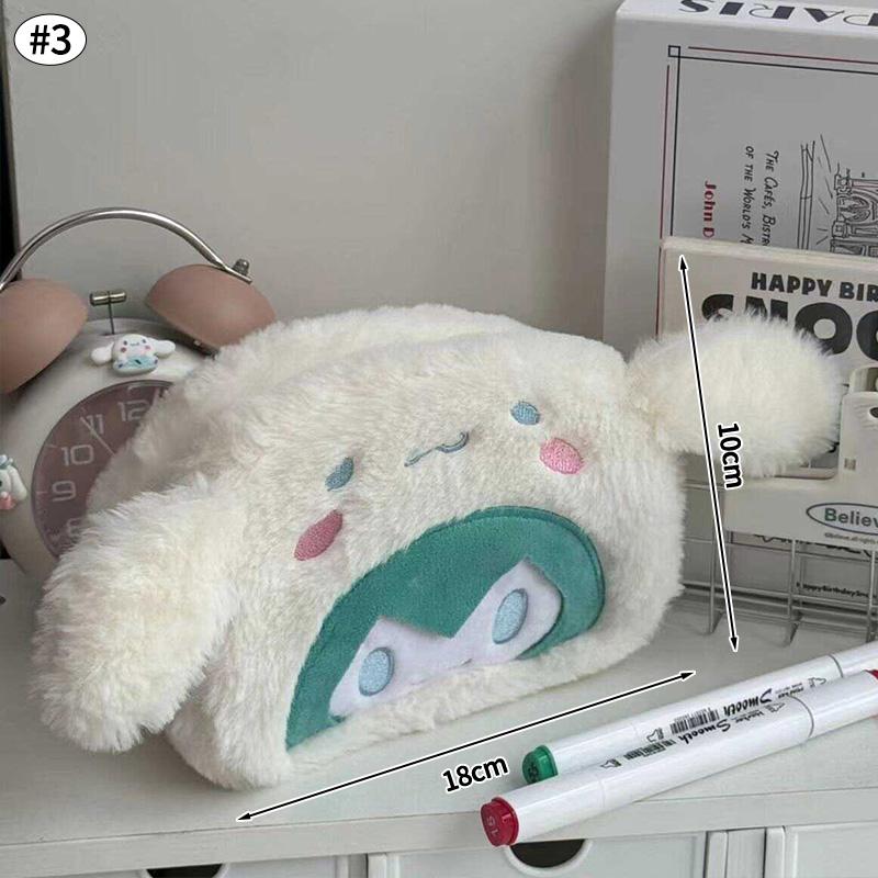 Cartoon Capybara Pencil Bag Large Capacity Pencil Storage Bags Kawaii Pen Pouch Students Stationery Organizer Makeup Bag