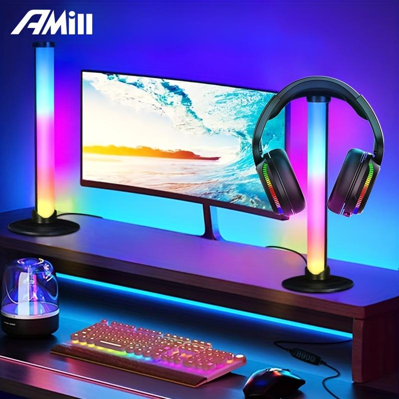 1 Drag 2,Colorful Pillar-Style Home Decorative USB Lamp,2 Modes USB Powered Button Control Living Room Ambient Light,USB Line Control Adjustable Light