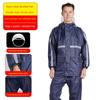 Cycling Rain Poncho Two-Piece Rain Pants Women's Raincoat and Rain Pants Two-Piece Set Plus Size Travel Set New Construction Style One-Piece Rain Suit